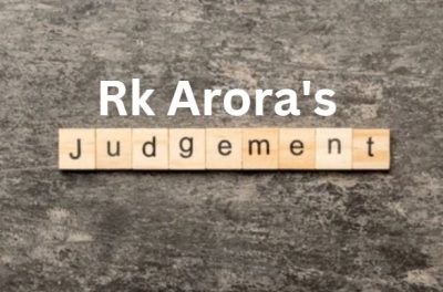 RK Arora Judgement
